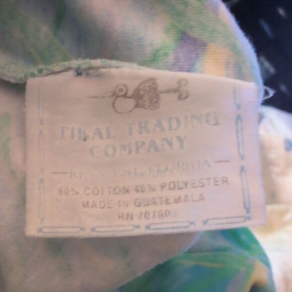 Vintage Women's Floral Bird Print Elastic Waist Shorts - Picture 2 of 5